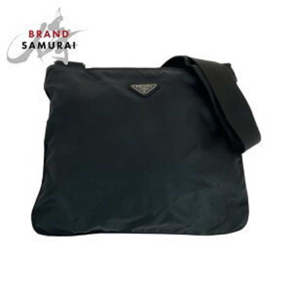 Prada Bag Black Nylon Pouch Triangular Tessuto Sh… - image 2
